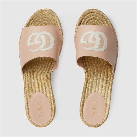 gucci espadrilles pink|gucci pink espadrilles sandals.